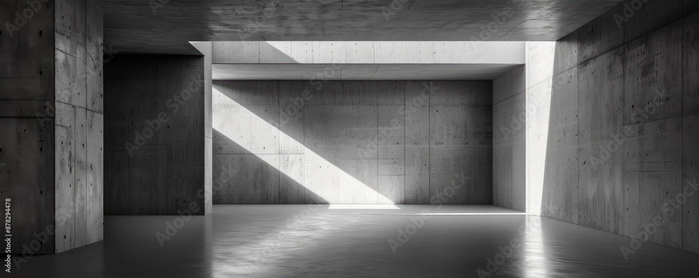 Aufkleber architectural design with light exploring shadow illumination in modern interiors, architect's illum