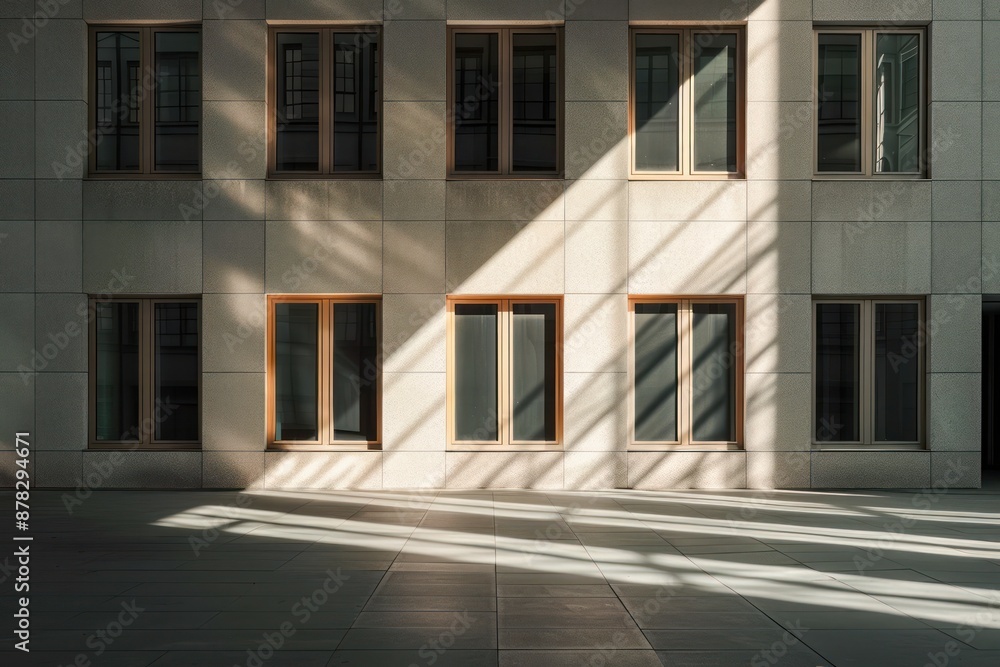 Aufkleber architectural mystery building location in shadow shadow building location intriguing architectural 