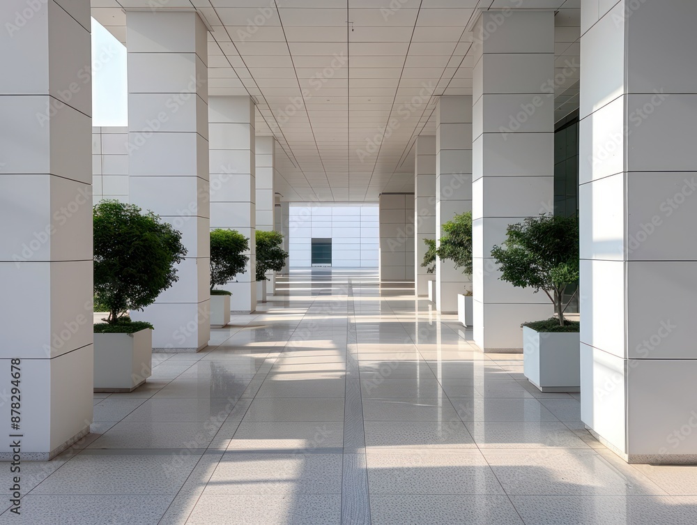 Aufkleber architectural shadow play building location unveiled through intriguing light and shadow patterns di