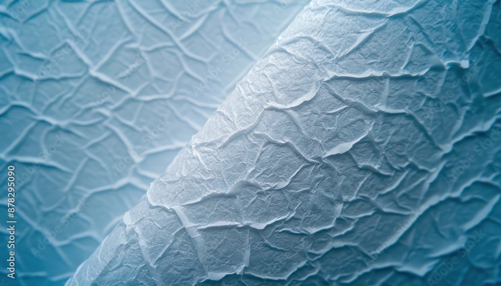 Poster close-up of coated paper with detailed texture, a refined look for high-quality printing the paper's