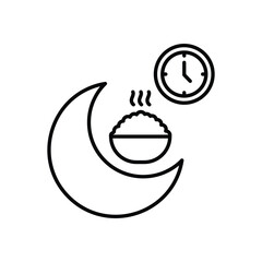 Community Iftar Gathering vector icon