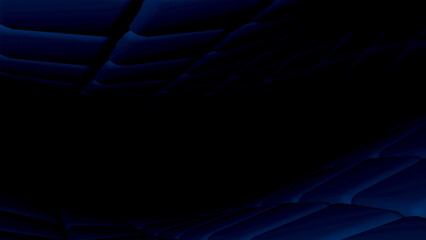 Obraz premium Blue Color Cubic Wave Abstract