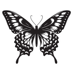 better fly Silhouette vector art illustration white back ground..