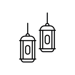 Ramadan Lantern Parade vector icon