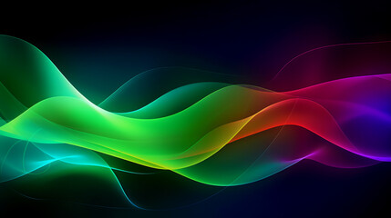 Naklejka premium Colorful abstract wave design. Futuristic digital background. Vibrant energy concept