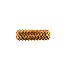Gold ribbed symbol
