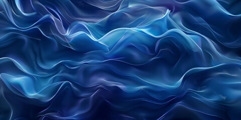 Obraz premium Abstract background with shards and abstract lines and waves, blue tones, smooth forms, modern and elegant.