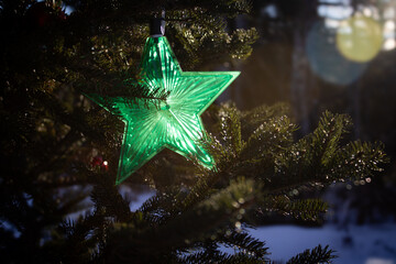 christmas tree and star