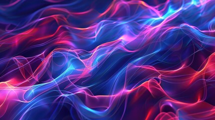 Fototapeta premium Screensaver backdrop with moving abstract waves