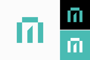 M Building Vector Logo Premium