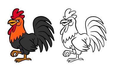 Hand Drawn Chicken Vector Illustration