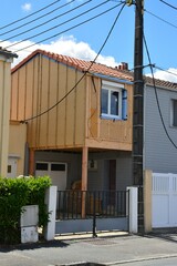 Extension de maison sur pilotis