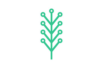 Fototapeta premium Tree Technology Vector Logo Premium