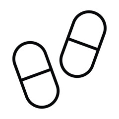 Simple Pills icon. The icon can be used for websites, print templates, presentation templates, illustrations, etc