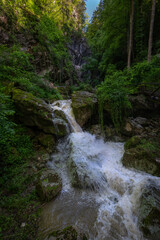 Walking along the Kesselfallsteig in Austria