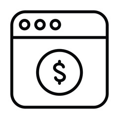 Simple Online Donation icon. The icon can be used for websites, print templates, presentation templates, illustrations, etc