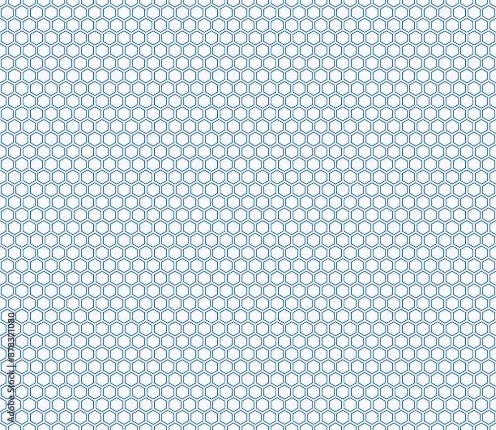 Poster abstract template background. blue color on matching background. hexagon mosaic background. regular 