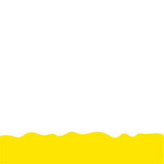 Yellow Wave Shape Border