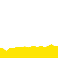 Yellow Wave Shape Border