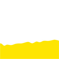 Yellow Wave Shape Border