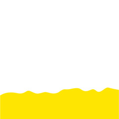 Obraz premium Yellow Wave Shape Border
