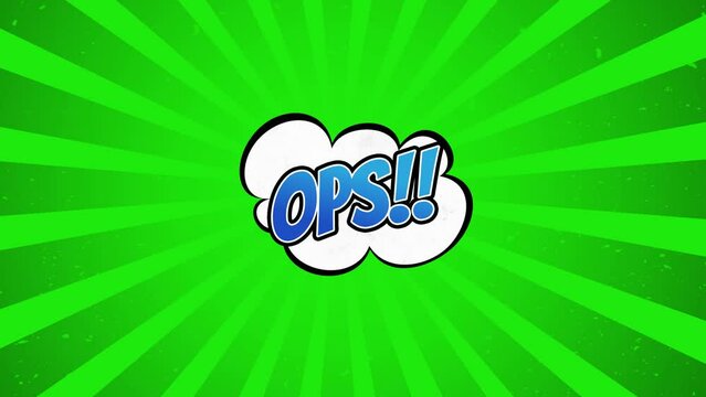 Comics Title ops Simple Animation 4k Video Comics Background Text Animation
