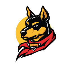 Dog Mascot Logo - Vector Illustration of Dog