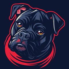 Dog Mascot Logo - Vector Illustration of Dog