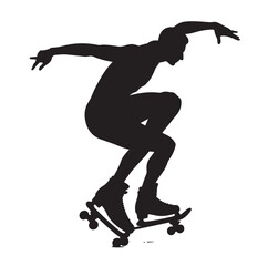 skateboarders vector illustration