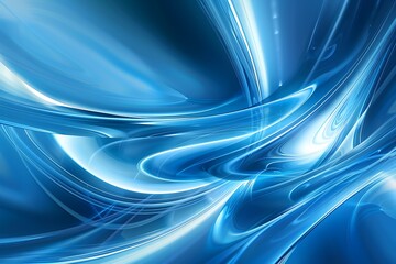 Abstract  smoke blue background with gradient meshes and light 