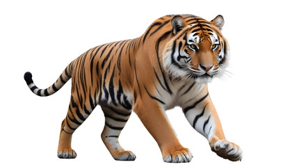 Obraz premium Wild tiger cut out