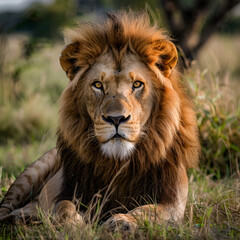 portrait of a lion