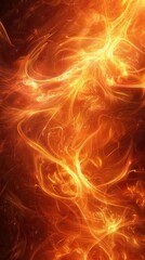 Fototapeta premium close up of a fire with a black background