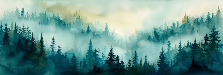 Enchanted Forest Watercolor