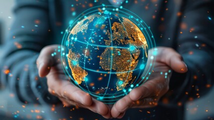 Global Communication Digital Device Information Concept