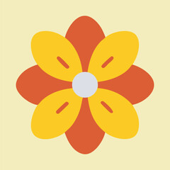 Vibrant Flower Bloom Vector Illustration.