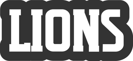 Lions Graphic ©  Dottie Digitals