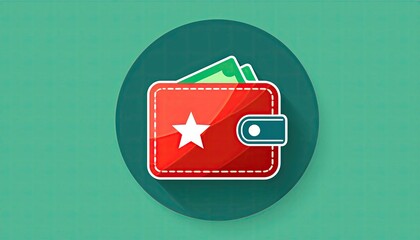 Chinese currency icon. money, savings concept with wallet