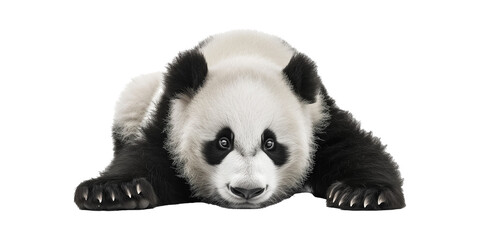 Fototapeta premium Panda isolated on transparent or white background 