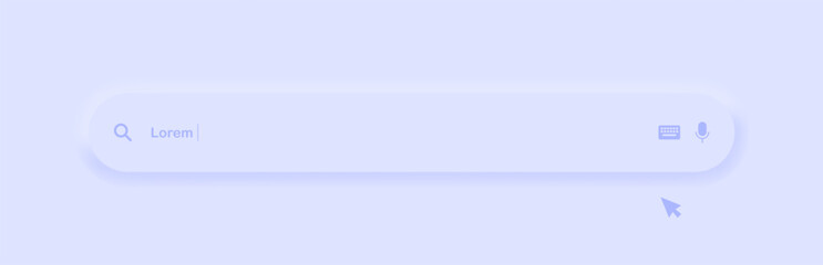 Obraz premium Search bar icon. Flat style. Vector icon.