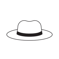 black hat isolated on white