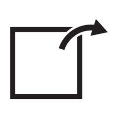 External link icon . Hyperlink symbol symbol vector illustration. EPS 10/AI