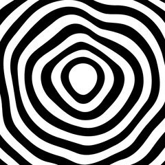 Obraz premium Abstract perspective line stripes in black colour with 3d dimensional effect isolated on white background