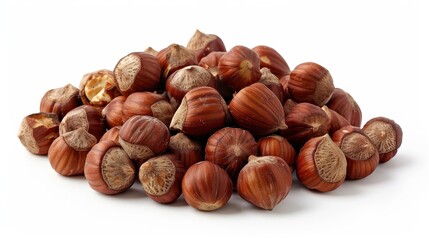Fototapeta premium Hazelnuts also known as cobnuts or filberts, are the nuts of the hazel tree.