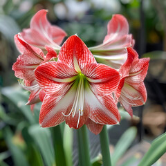 red and white flower
