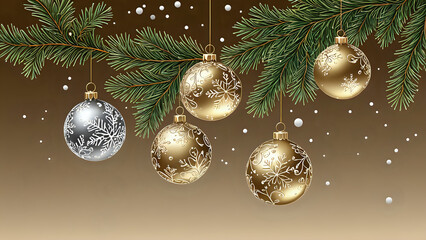Abstraktion von Silvester und Weihnachten 16x9. Hintergrund für das Design 4.