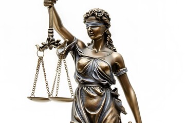 Statue of Lady Justice Holding Scales