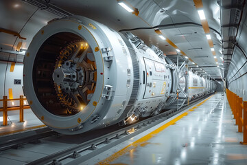 construction of a spacecraft, assembly of a compartment for the station and launch into orbit by launch vehicles