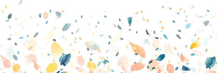 Ein Pastellfarbenes Hintergrund mit geometrischen Formen. 