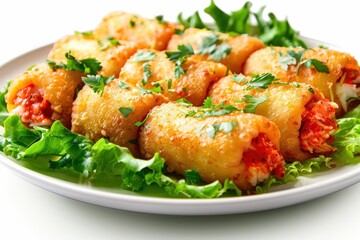 Succulent Crab Meat in Vibrant Red Crab Sauce